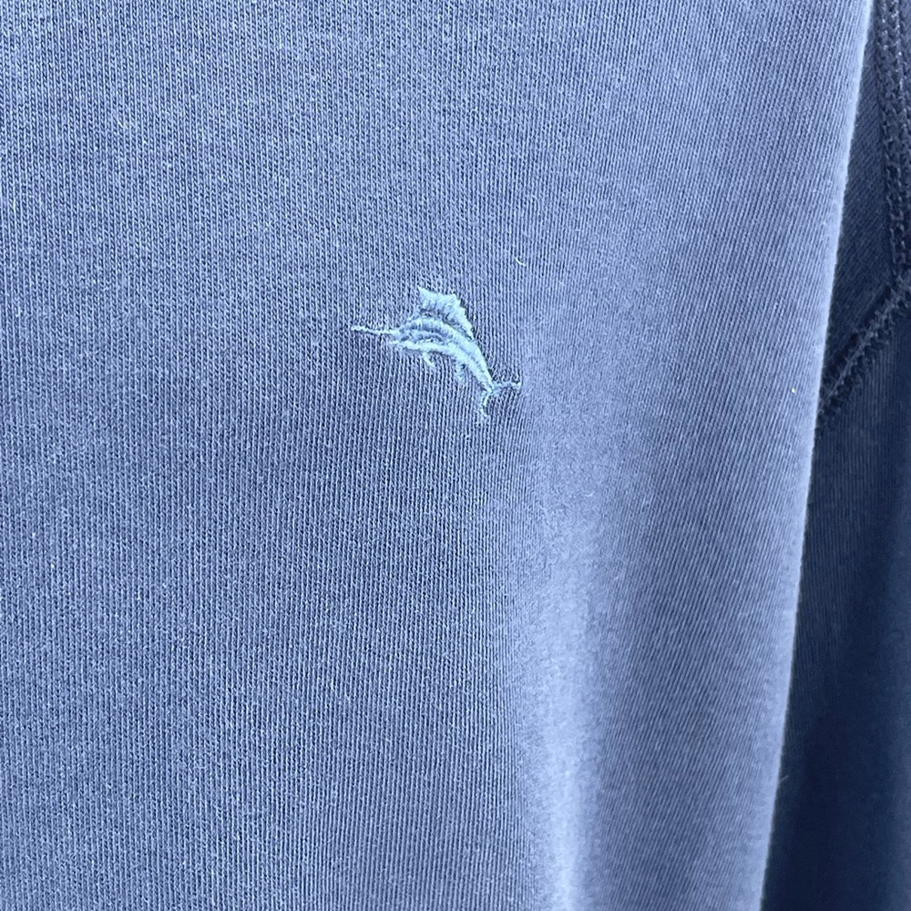 Tommy Bahama Pullover 1/4 Quarter Zip Pima Cotton Soft Blue Casual Men’s‎ 3XL - Picture 5 of 10